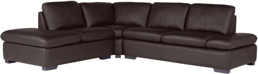 Vente-unique Hoekbank van leer ONYX II bruin hoek links L 268 cm x H 79 cm x D 231 cm - Foto 3