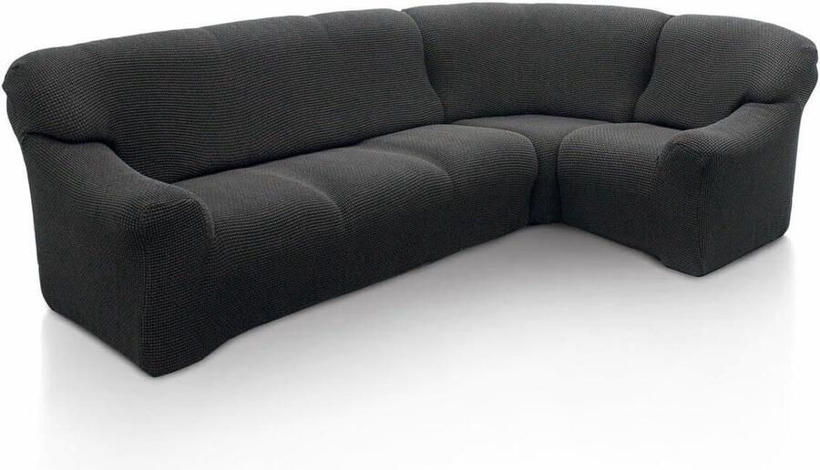 Hoekbankhoes Elastisch en wasbaar Hoogwaardig en ademend Comfortabel en duurzaam Eenvoudig aan te brengen Donkergrijs Afmetingen (340-540 cm) hoekbank overtrek