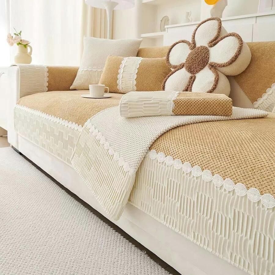 Hoekbankhoes L-vorm Antislip Bankbeschermer voor 1 2 3 4-zits Bank Bescherming Tegen Vlekken en Dierenharen