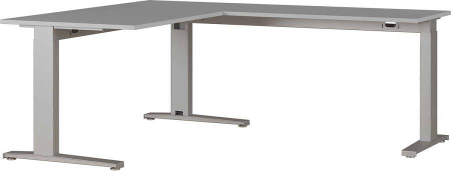 Hoekbureau Ergonoma Lichtgrijs