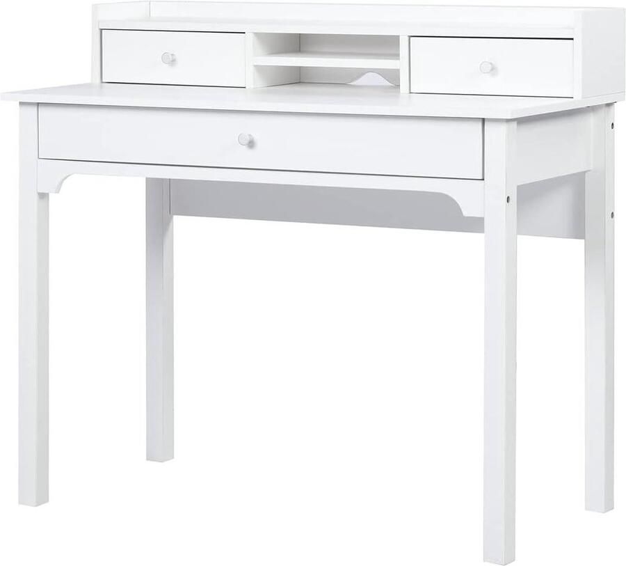 Hoekbureau Moderne Scandinavische minimalistische stijl wit MDF laptopbureau opberghouder 100 x 50 x 90 5 cm Hoekbureau