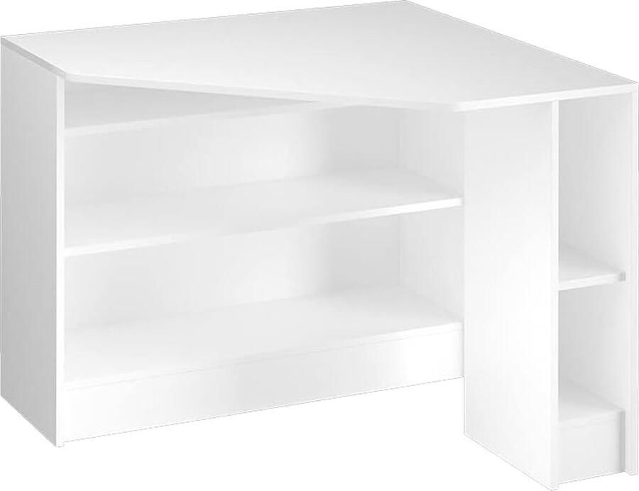 Hoekbureau Wit 94x94 cm Ruimtebesparend Ontwerp voor Thuis en Kantoor