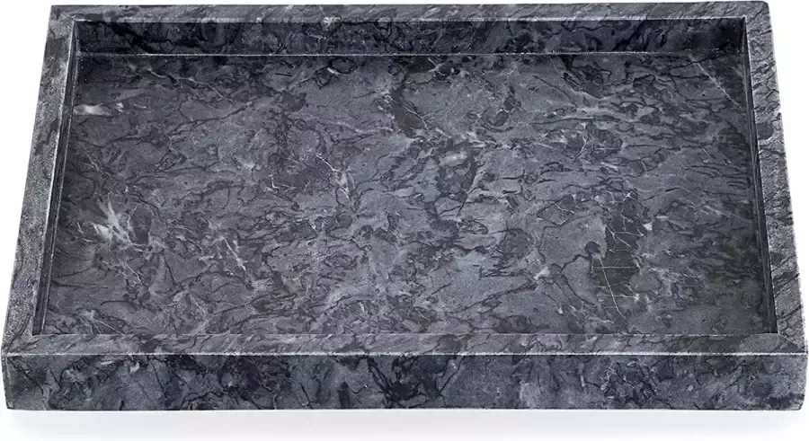 Hoekig dienblad van mangohout Peces 38 cm Marokkaans theedienblad in de kleur bruin Oosterse houten dienblad Oosterse decoratie op de gedekte tafel