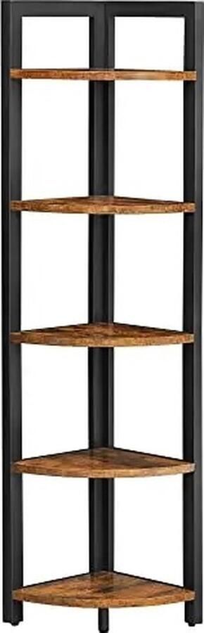 Hoekkast Hoekrek Hoekkast Vakkenkast 5 lagen Hoekkast voor Efficiënt Ruimtegebruik Voor boeken en planten
