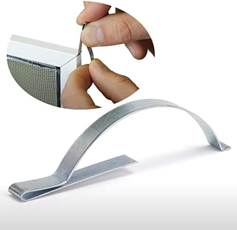 Hoekklemmen voor Vensterschermen Aluminium Kanaal Bevestigingsveren 30 STKS