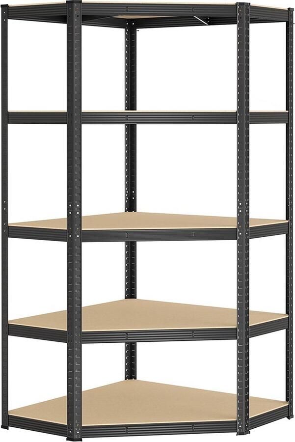 Rootz Living Rootz Hoekplank Boekenkast Stellingkast stevig MDF 90cm x 90cm x 180cm 20 8kg 875kg capaciteit