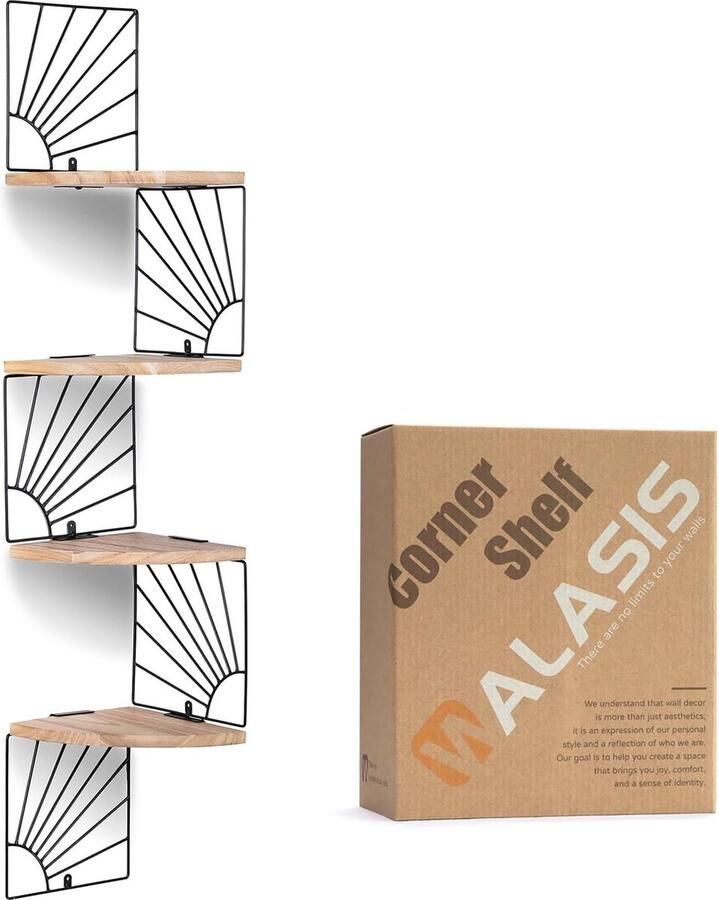 Hoekplank hangend wandrek hoekplank rustiek hoekwandplank klein houten hoekrek voor keuken badkamer kinderkamer woonkamer