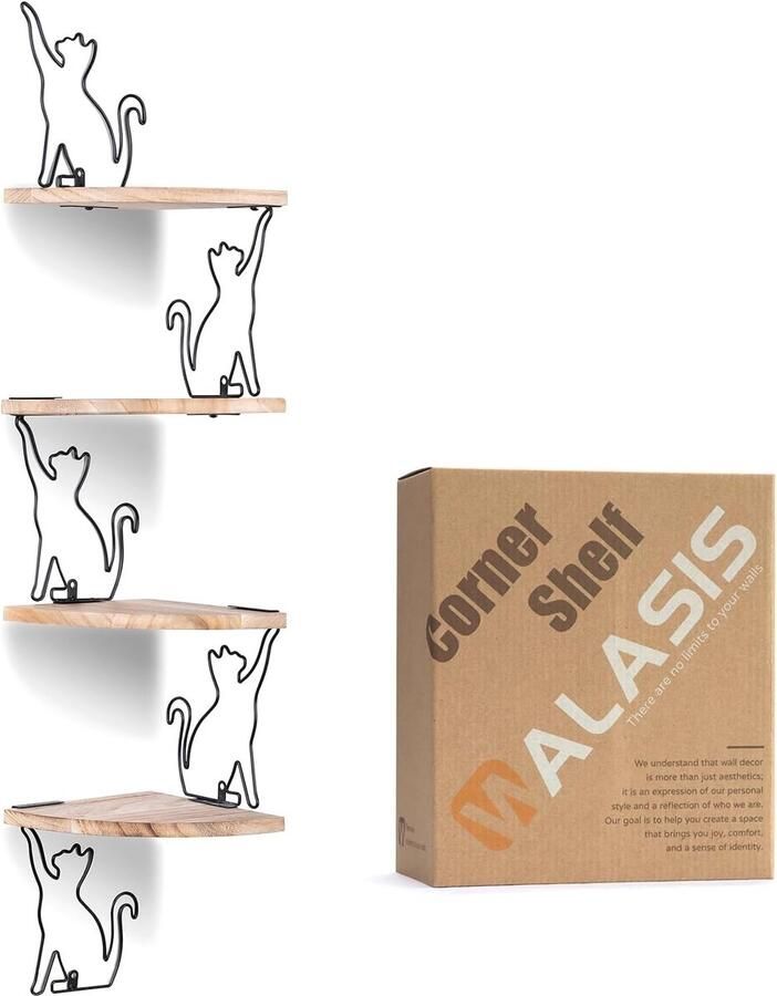 Hoekplank hangend wandrek hoekplank rustiek hoekwandplank klein houten hoekrek voor keuken badkamer kinderkamer woonkamer