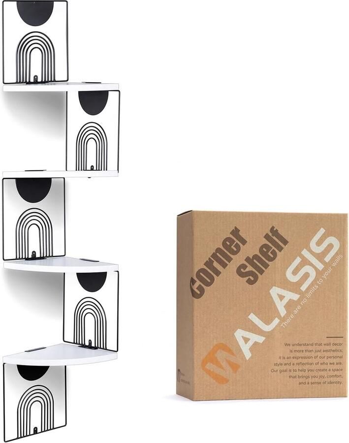 Hoekplank hangend wit wandrek hoekplank hout hoekplank modern hoekwandrek klein houten rek voor keuken badkamer kinderkamer