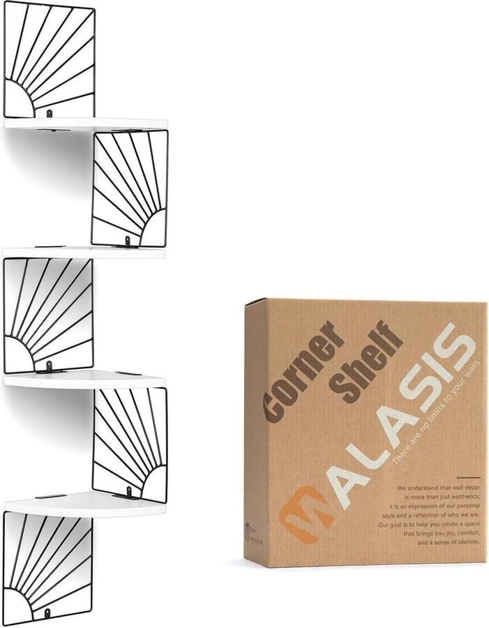 Hoekplank hangend wit wandrek hoekplank hout hoekplank modern hoekwandrek klein houten rek voor keuken badkamer kinderkamer