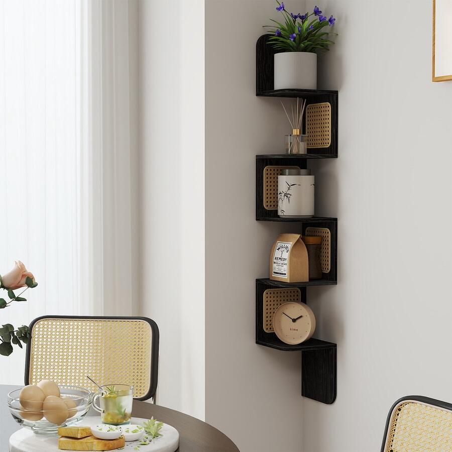 Hoekplank – Wandplank – 5 Niveaus – Zwevende Plank