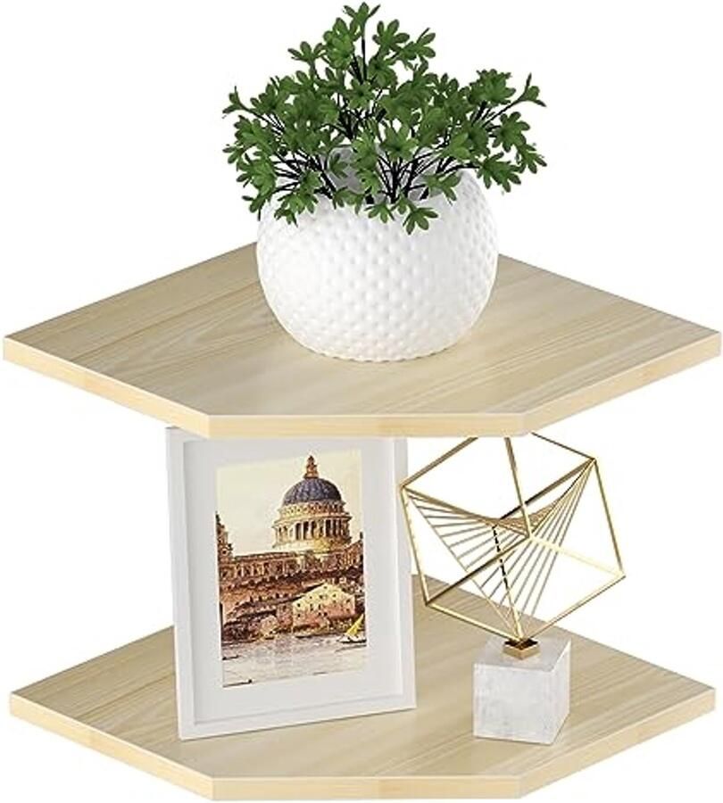 Hoekplanken 30 cm Houten Wandplanken voor Hoekopslag