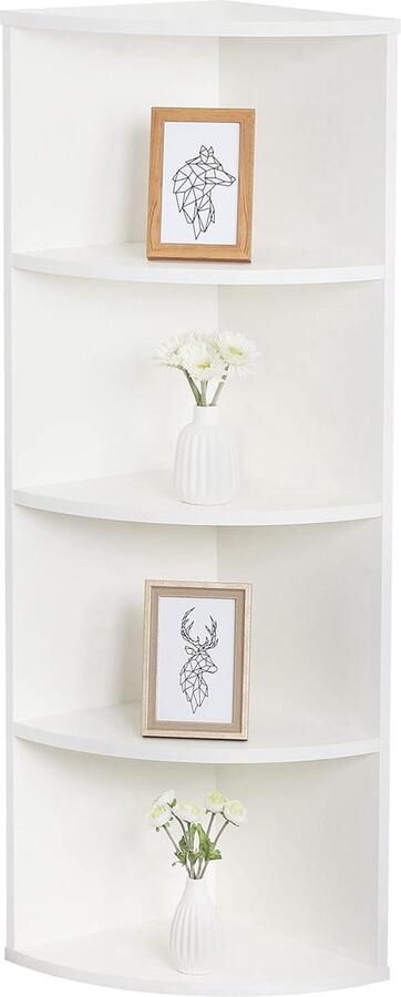 Hoekrek Wandplank stijlvol en functioneel 1 stuk wit 110 x 33 x 33 cm