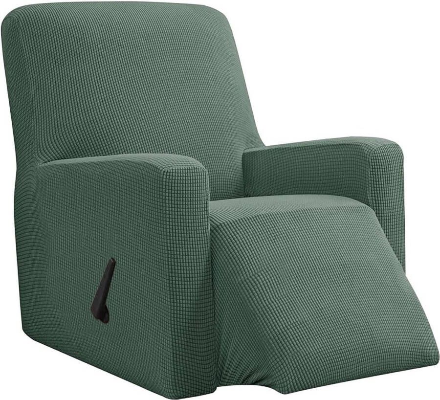 Hoes fauteuil jacquard Fauteuilhoezen stretchhoes voor relaxfauteuil compleet Elastische hoes voor tv fauteuil (Mintgroen) - Foto 2
