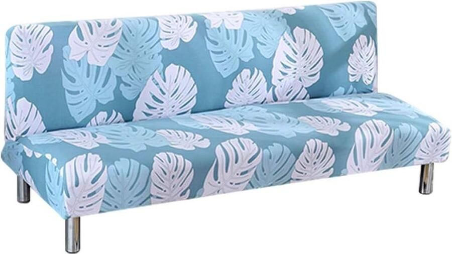 Hoes voor armloze slaapbank rekbare elastaan futonhoes tropische print antislip inklapbare 2- of 3-zitsbank bescherming 180 210 cm