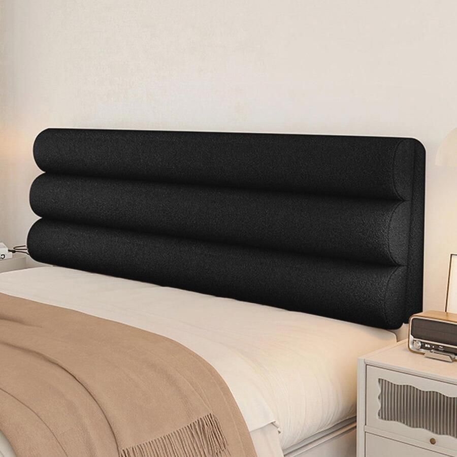 Hoes voor Hoofdeinde Kasjmier Stof Cover voor Gevoerd Hoofdbord Bescherming en Comfort voor Alle Formaten (185 x 60 x 10 cm)