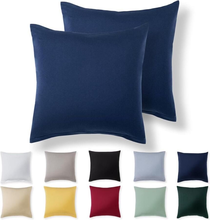 Hoes voor sierkussen 40 x 40 cm voordeelset van 4 blauwe bloemen kussenovertrekken sierkussens bankkussens woonkamer sierkussen voor stoel bed tuin slaapkamer