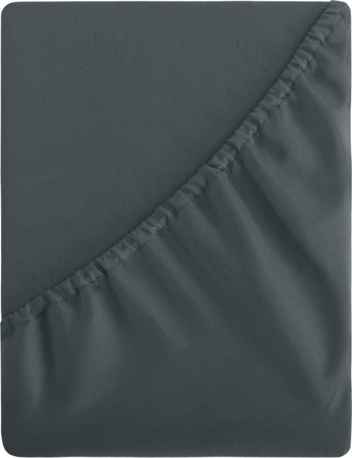 Fitted sheet 160 x 200 cm bed sheet box spring bed gray 160 x 200 cm made of microfiber soft fitted sheet 160 x 200 cm anthracite mattress height 40 cm for waterbed