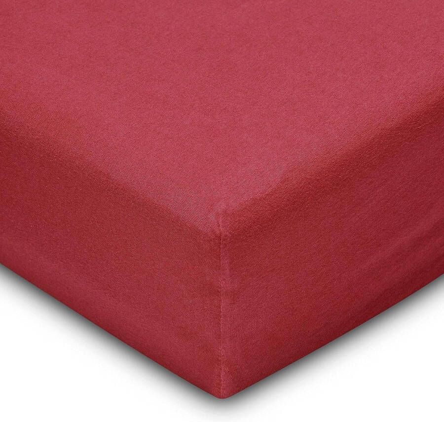 Flowen hoeslaken 160 x 200 cm microvezel hoeslaken bordeaux voor bed ademend hypoallergeen laken anti-mijt lichtgewicht zacht en kreukvrij met 30 cm diepe zak machinewasbaar