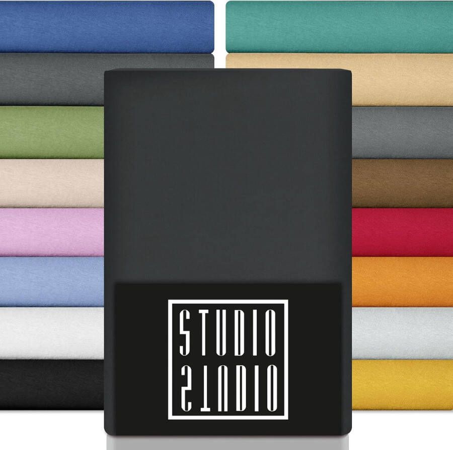 Hoeslaken 180 x 200 cm 100% kamd catoen Oeko-Tex 100 karakteristiek bedlaken Hoeslaken 180 x 200 voor alle bruikbare matrassen tot 25 cm Hoogte antraciet