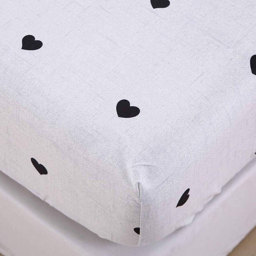 Hoeslaken 180 x 200 cm matrasbeschermer wit topper hoeslaken voor boxspringbed 100% microvezel zachte lakens bedlakens geschikt voor matrassen tot 25-30 cm