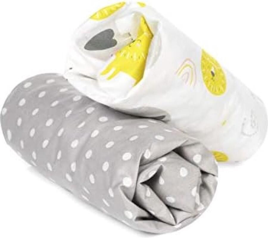 Hoeslaken 60x120 voor Babybed Kinderbed 2 STK. 100% Puur en Zeer Zacht Katoen Ledikant Babybedje Gecertif. voor Kinderen EU Gemaakt
