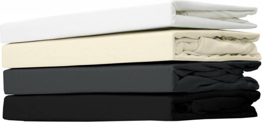 MatrasDirect Hoeslaken Jersey Katoen Boxspring Zwart 120x200 - Foto 2