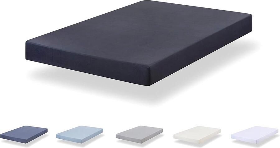 Hoeslaken extra zachte geborstelde microvezel donkergrijs bed 120 x 190 200 cm matrasovertrek