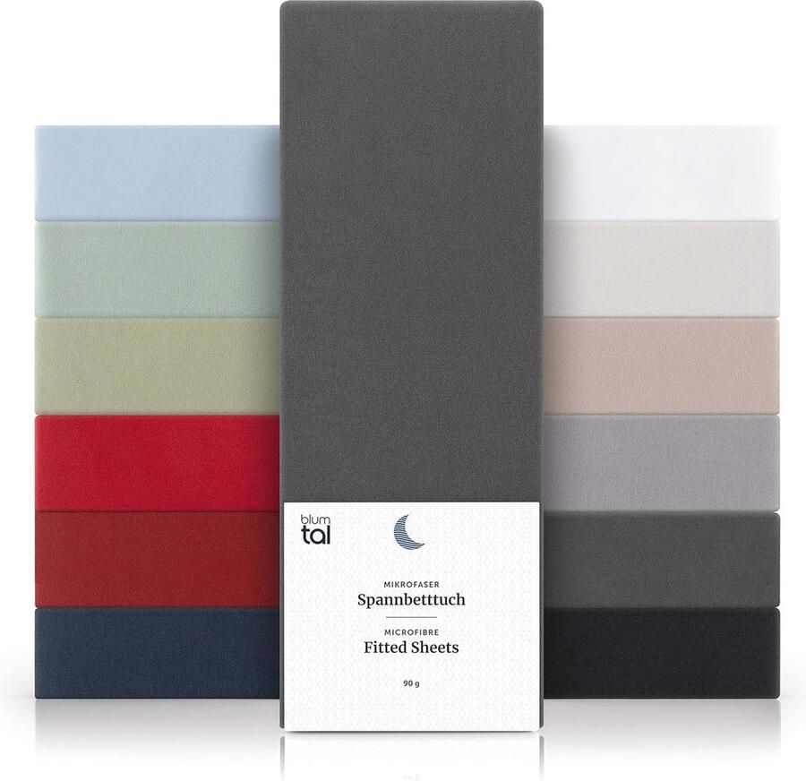 Hoeslaken Microvezel 160 x 200 cm Oeko-Tex Gecertificeerd Geschikt voor Matrassen tot 25 cm Hoog