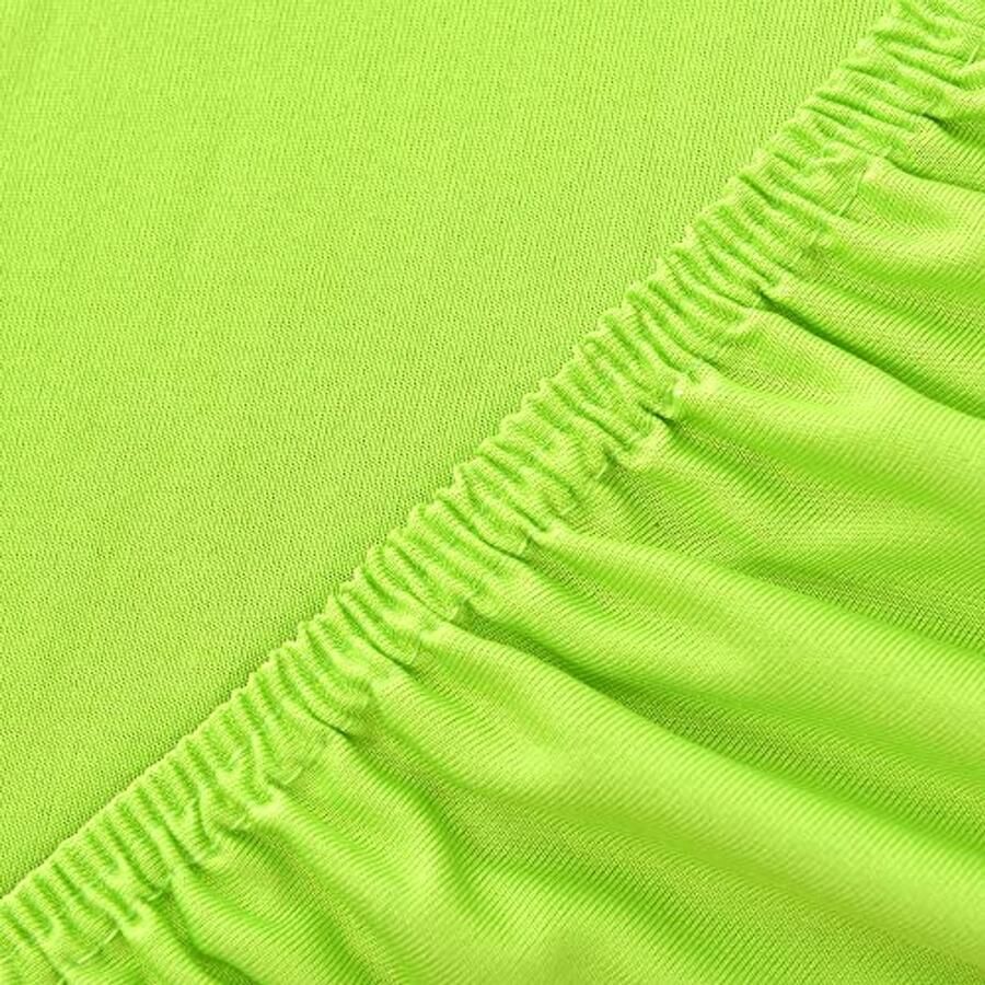Hoeslaken voor boxspring en waterbed 180 x 200 tot 200 x 220 cm Tot 40 cm matrashoogte Katoen met elastaan in appelgroen