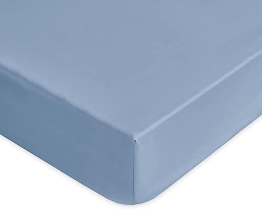 Hoeslaken voor Frans bed van 100% katoen 120 x 200 x 30 cm effen kleur