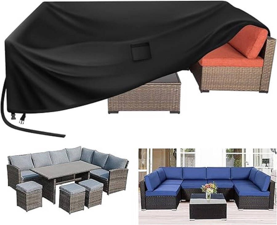 Hoezen voor tuinmeubelen Cushion covers Seat protection \ Stoelhoezen tuintafels en meubelsets waterdicht 250x250x90cm