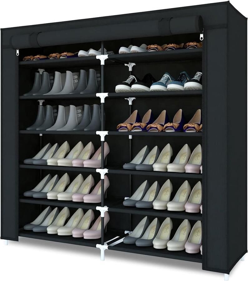 Hoge capaciteit schoenenkast ruimtebesparend 1 stuk canvas 110cm x 115cm x 30cm