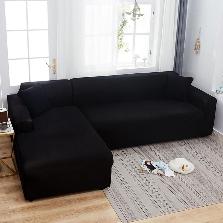 Hoge elasticiteit L vorm Sofa Cover 1 2 3 4 zits Sofa volledige dekking Non-Slip Elastische Sofa beschermer woonkamer mode Sofa Cover meubilair beschermer huisdier vriendelijke Sofa Cover