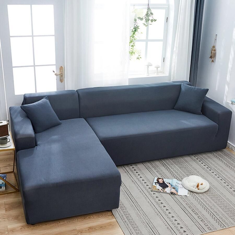 Hoge elasticiteit L vorm Sofa Cover 1 2 3 4 zits Sofa volledige dekking Non-Slip Elastische Sofa beschermer woonkamer mode Sofa Cover meubilair beschermer huisdier vriendelijke Sofa Cover