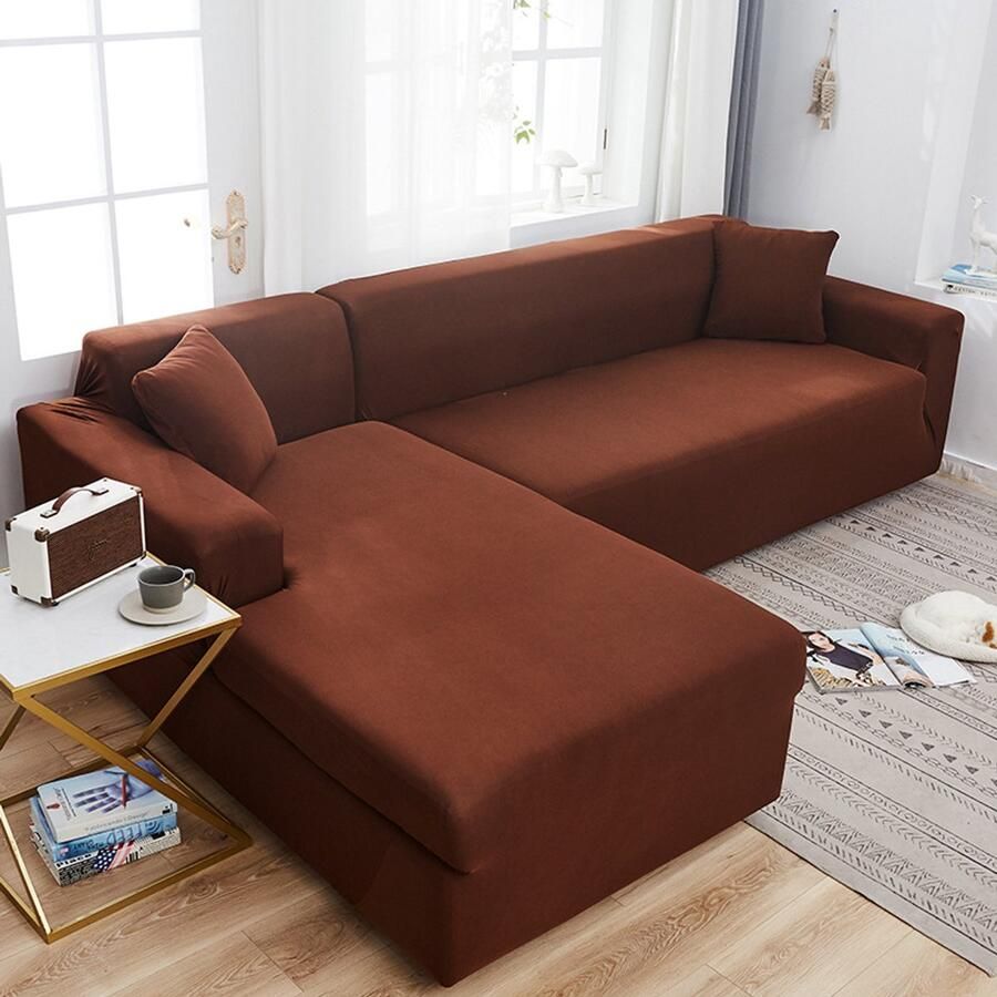 Hoge elasticiteit L vorm Sofa Cover 1 2 3 4 zits Sofa volledige dekking Non-Slip Elastische Sofa beschermer woonkamer mode Sofa Cover meubilair beschermer huisdier vriendelijke Sofa Cover