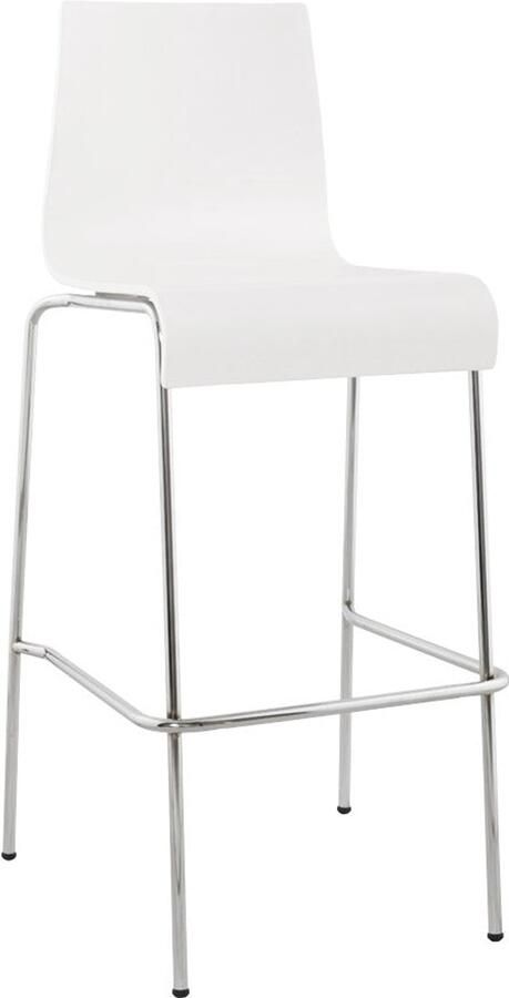 Hoge Kruk Barkruk Langdurig Comfort Moderne Witte Houten Design Kruk Stapelbaar