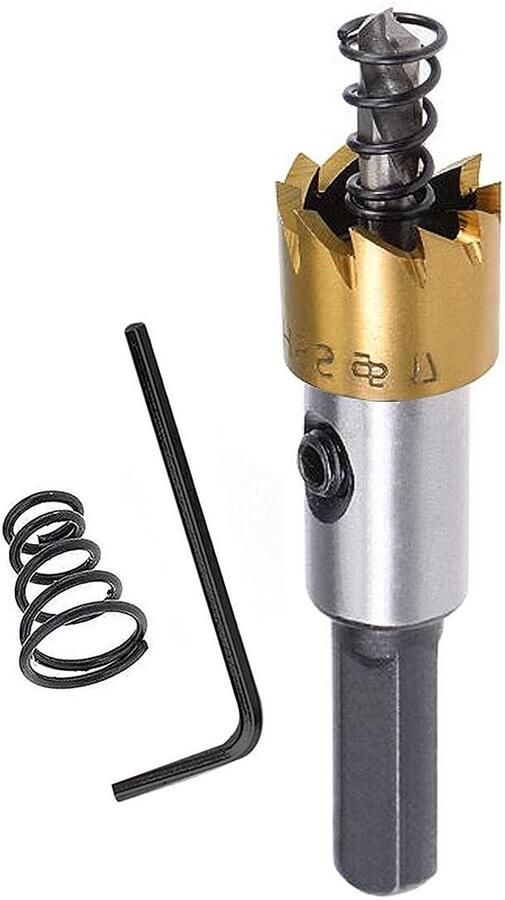 Hoge snelheid 17MM wolfraamcarbide tandboor voor roestvrij staal en metaal