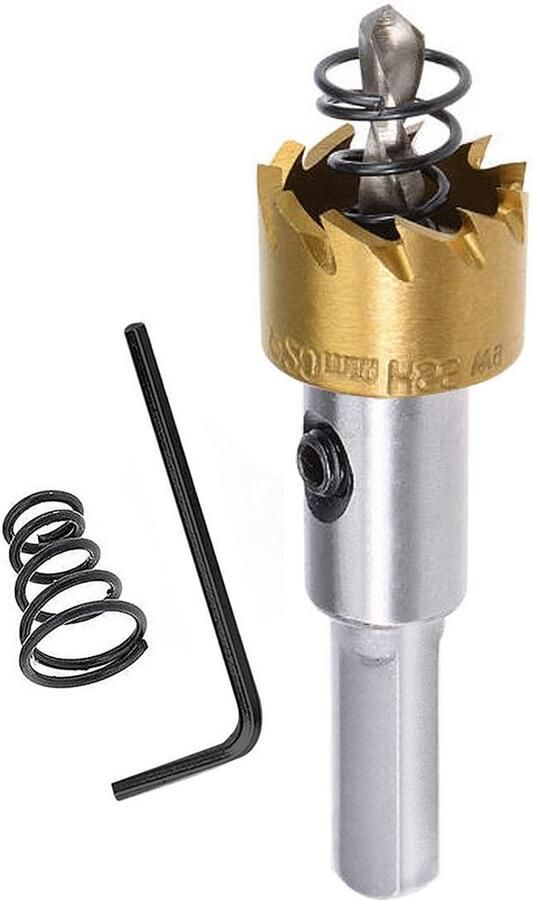 Hoge snelheid 20 mm Gatopener Metalen Gatensnijder voor Metaal Hout Roestvrij Staal Aluminium Lange Levensduur Inclusief Inbussleutel 1 Stuk