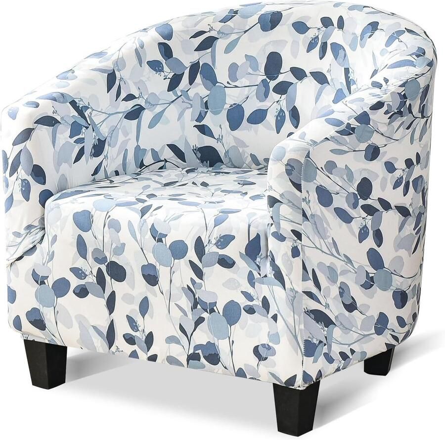 Hoge Stretch Stoelhoezen voor Kuipstoelen Lichtblauw Ideaal voor Woonkamer Hotel en Eetkamer