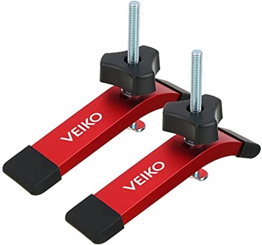 Hold Down Klemmen Set voor Houtbewerking T-Track Klemmen voor Routers en Boorpersen