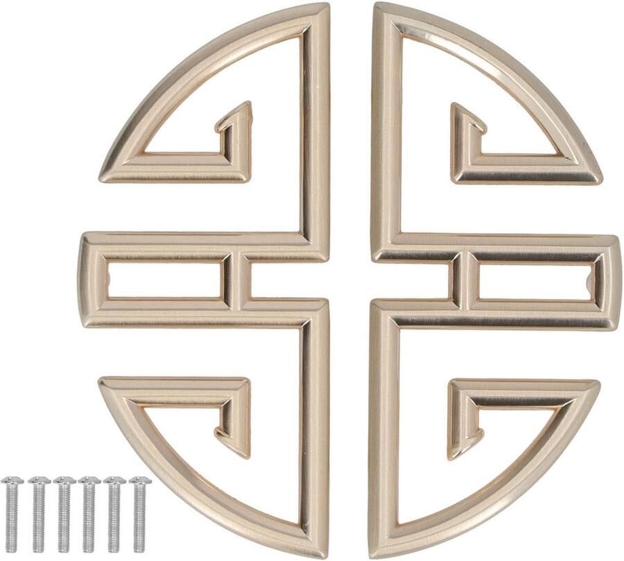 Holle Kast Handvat Vintage Lade Trekt Set van 2 Chinese Antieke Deur Handgrepen met Metalen Kast Pull Knoppen