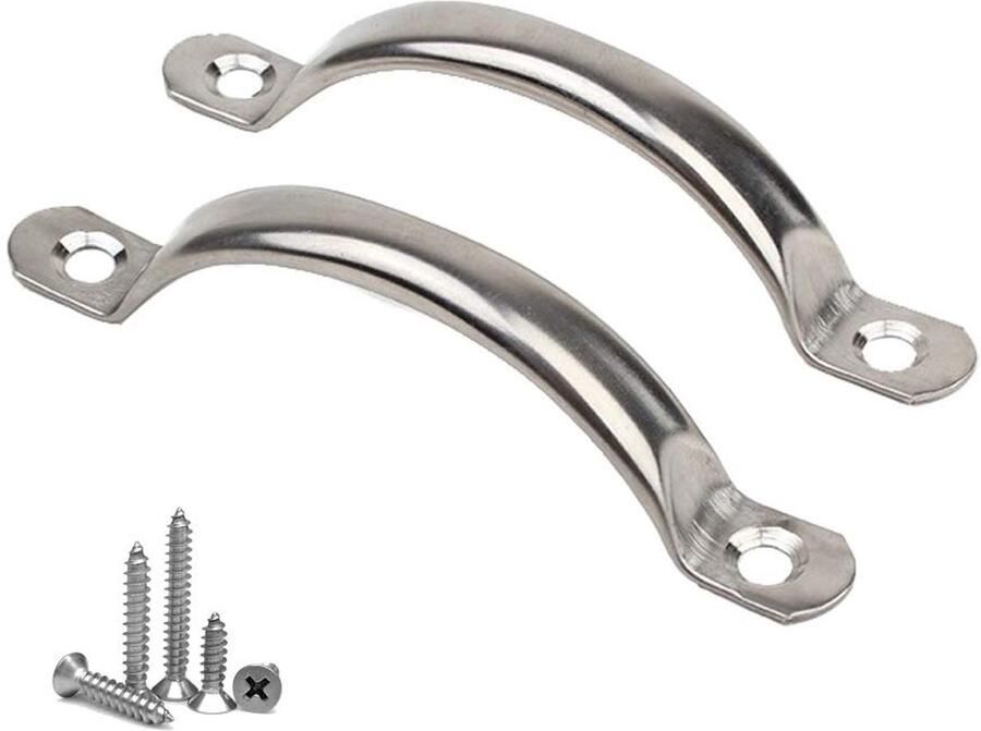 Holle roestvrijstalen trekgrepen Deurknoppen en ladetrekkers 3 stuks