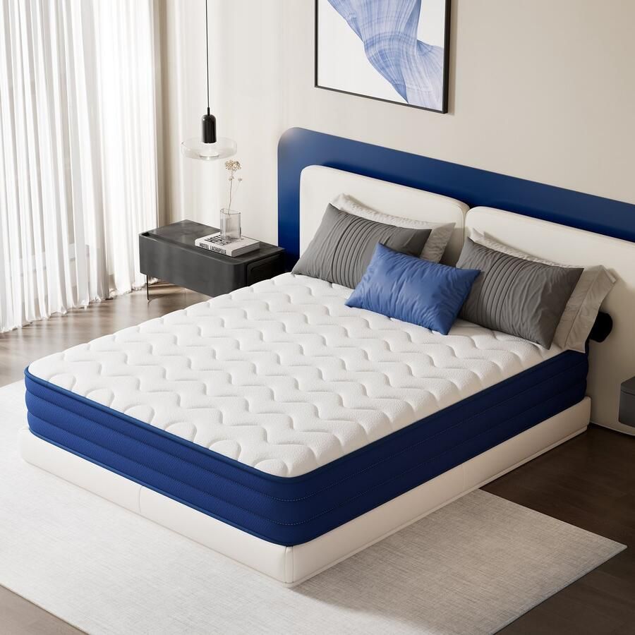 HOMAVO Matras 160x200 cm – 22 cm – Pocketveringmatras – 7-Zones – HR Koudschuim – H3 gemiddelde hardheid – Orthopedisch – OEKO-TEX Gecertificeerd