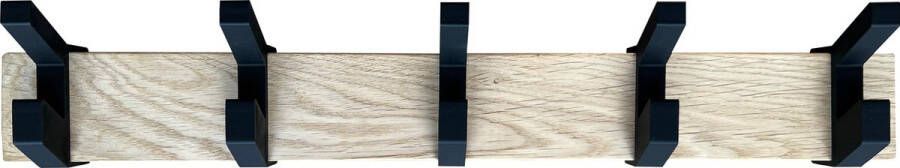 Home 3D Wandkapstok Zwart Kapstok hangend 50cm Duurzaam Gemaakt met 3D-printtechnologie