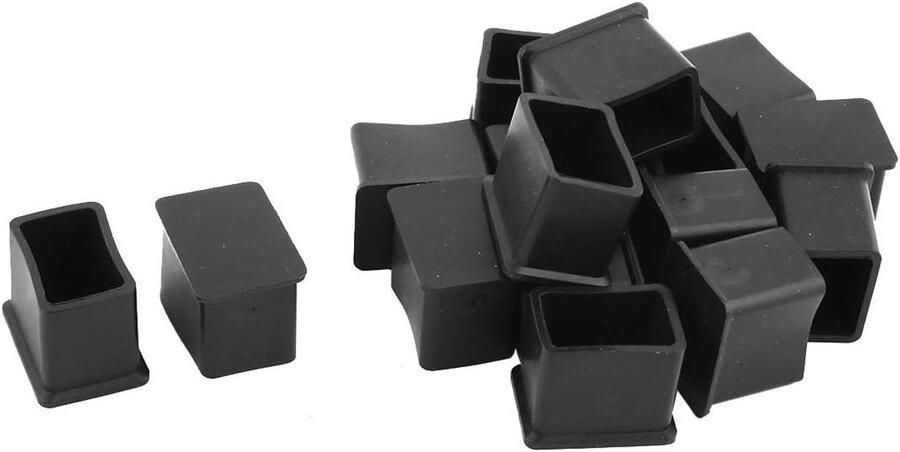 Rubberen Vloerbeschermer Tafelstoel Voetkap Pad 30 x 20mm Set van 16 stuks Bescherming Tegen Krassen Woonaccessoires