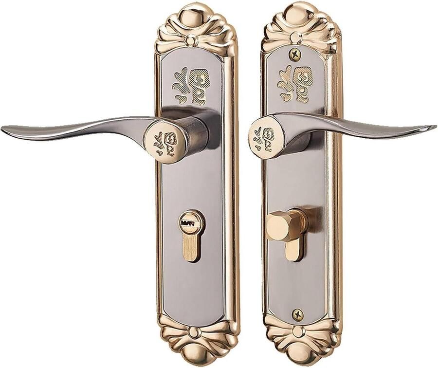 Home Indoor Aluminum Anti-theft Lock Set with Key Access Door Handle