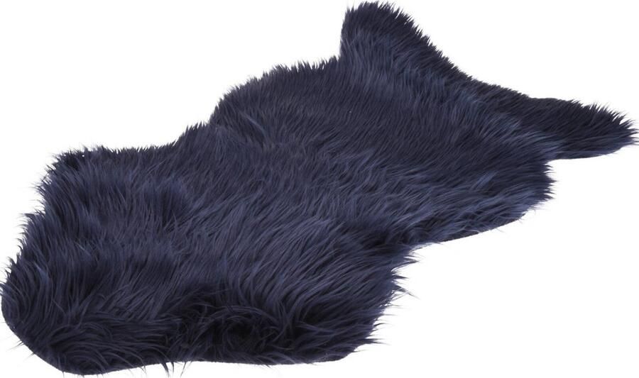 Home Styling Collection COZY vloerkleed van imitatiebont sprei van imitatiebont 90 x 50 cm