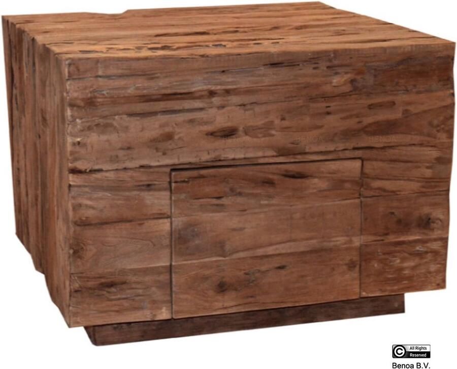 Homelounge Naam : Lowe Salontafel Gerecycled teak hout 60x60x45 cm Benoa