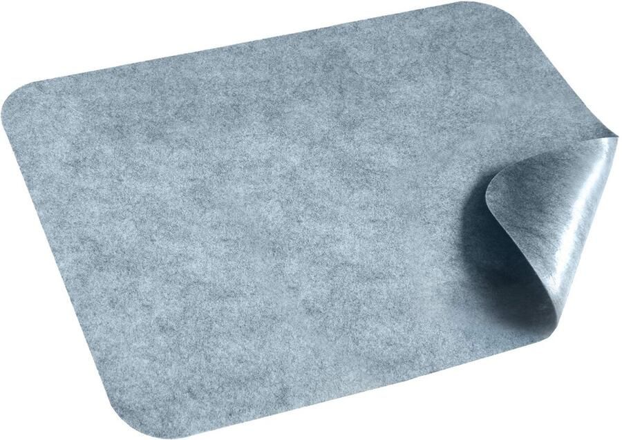 HomeProtect Vuilvangmat SUPER DUN 2 mm zelfklevende deurmat schoenmat deurmat afritsmat montagemat antislip wasbaar grijs maten (48 x 70)